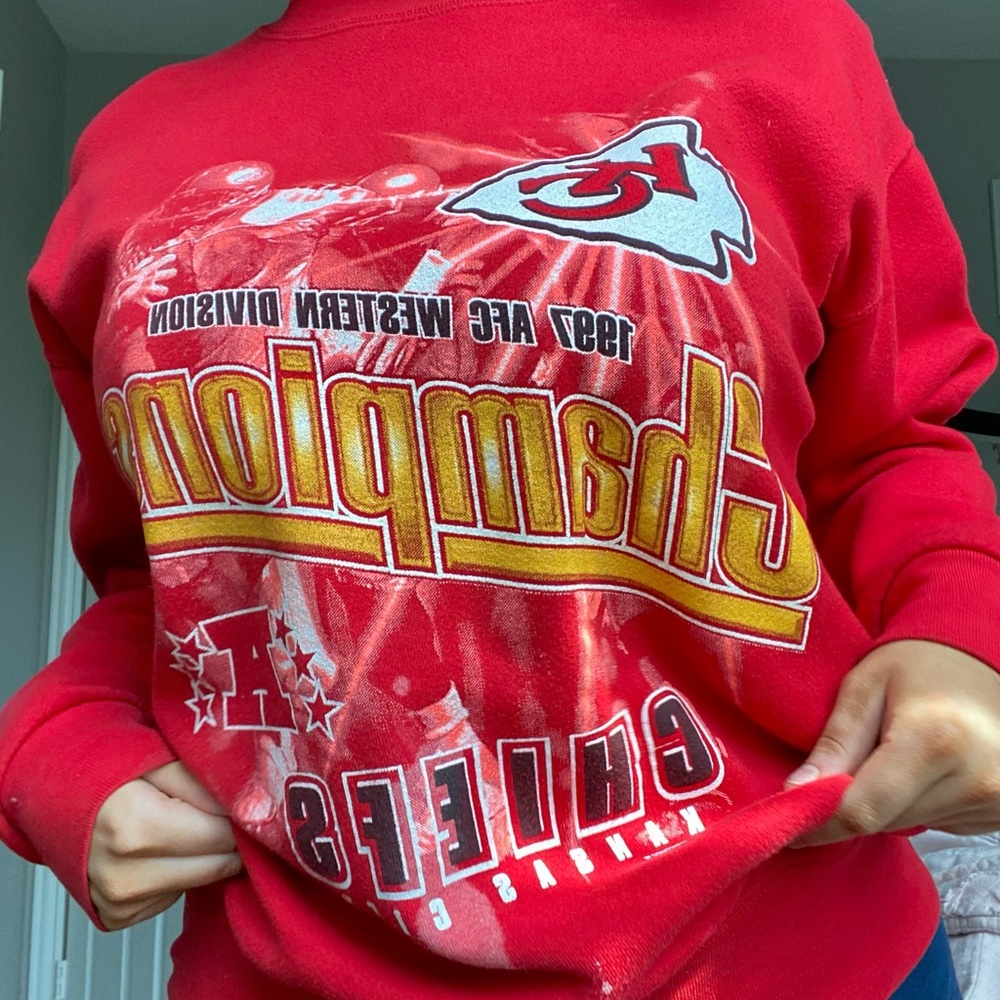 Vintage kansas city cheifs crewneck sweater - Picture 1 of 2